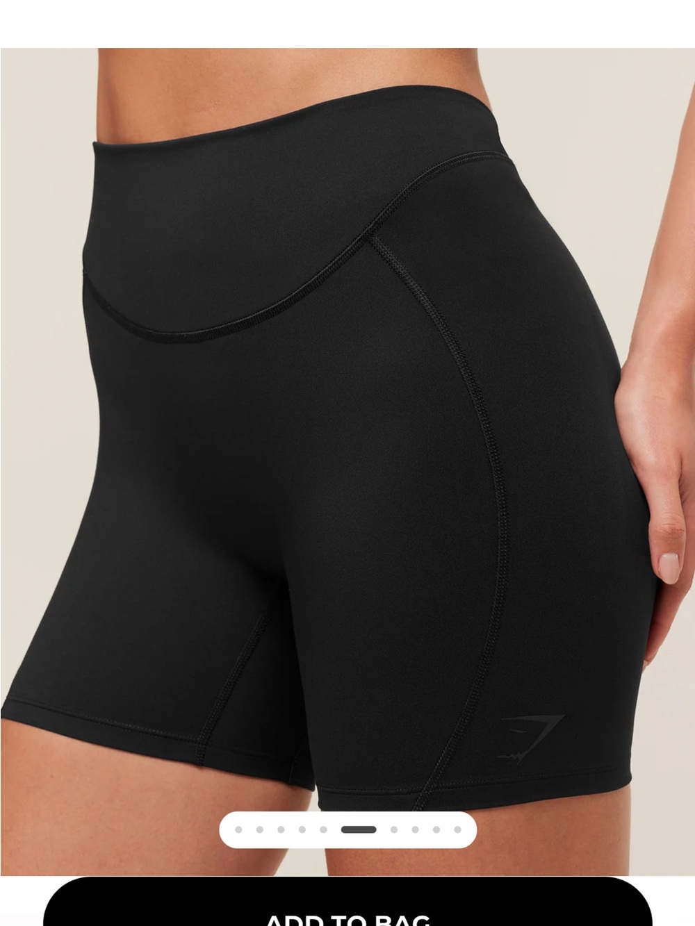 Gymshark Black LIFTING DIPPED WAISTBAND SHORTS - Picture 5 of 8